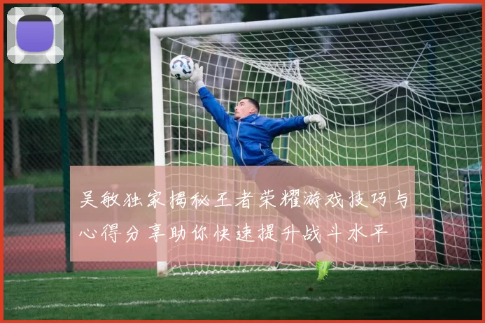 吴敏独家揭秘王者荣耀游戏技巧与心得分享助你快速提升战斗水平