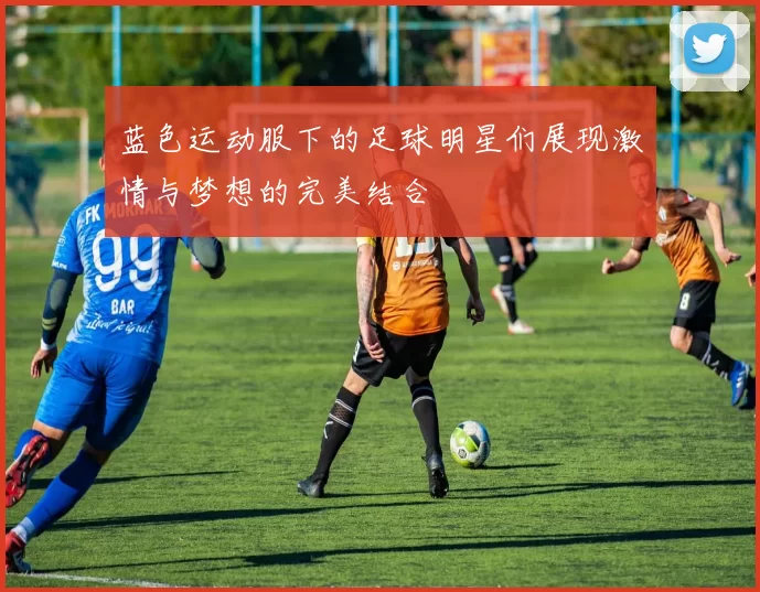 蓝色运动服下的足球明星们展现激情与梦想的完美结合